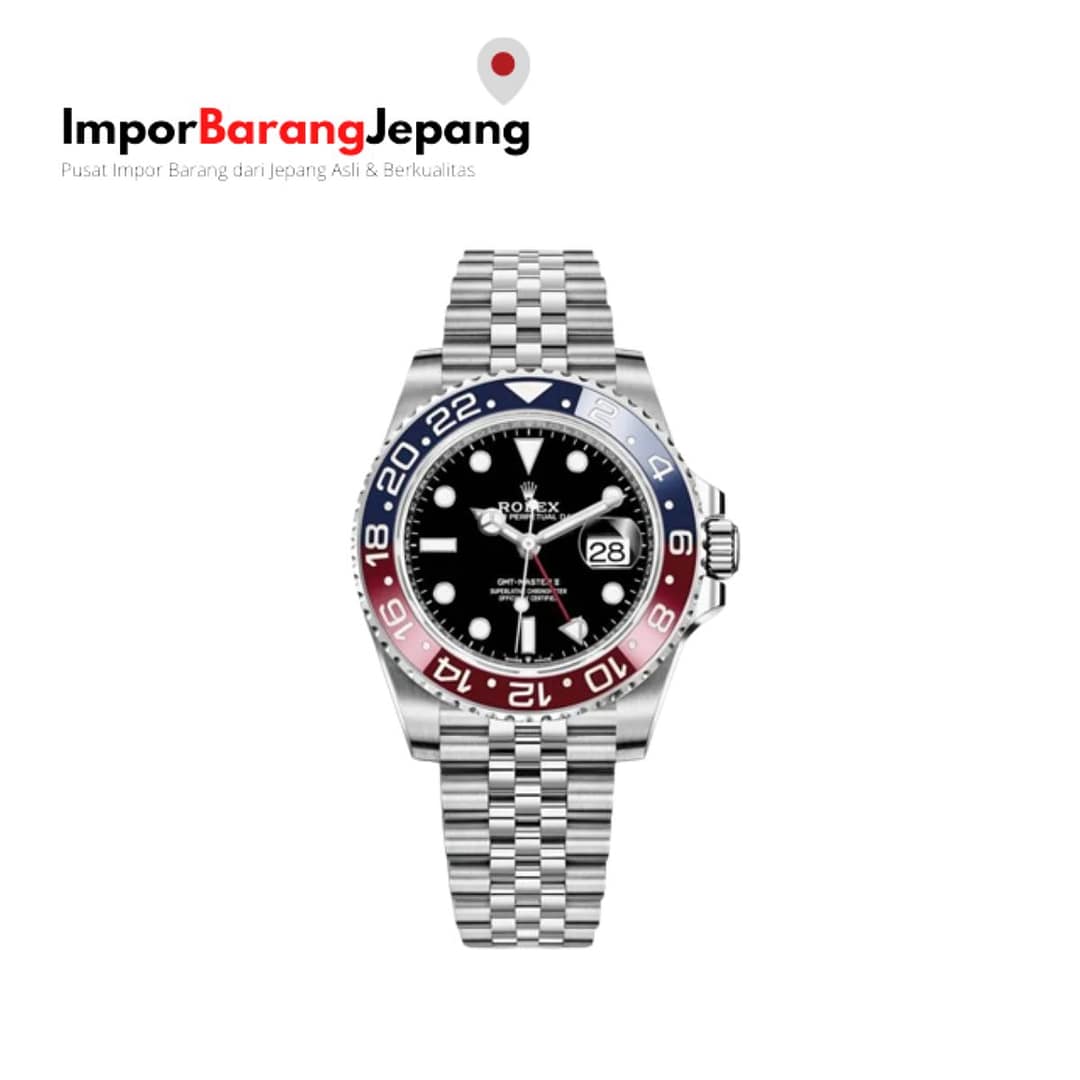 Jam Tangan Rolex GMT Master II Watch Oystersteel M126710BLRO-0001