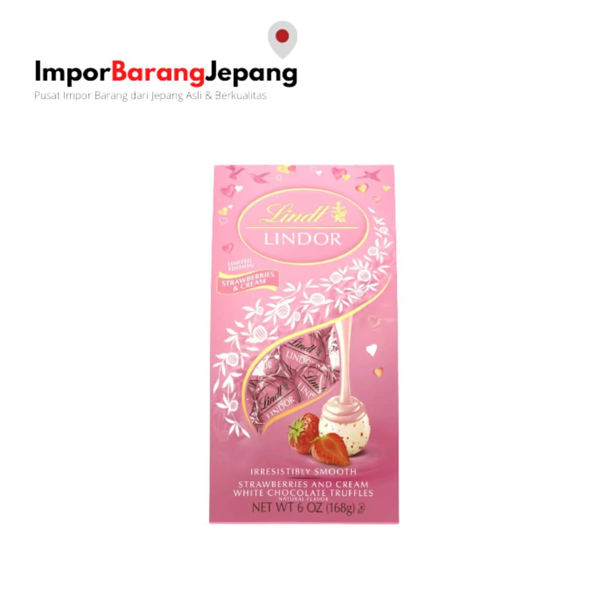 Linz Lindor Truffle Chocolate Pink Assortment